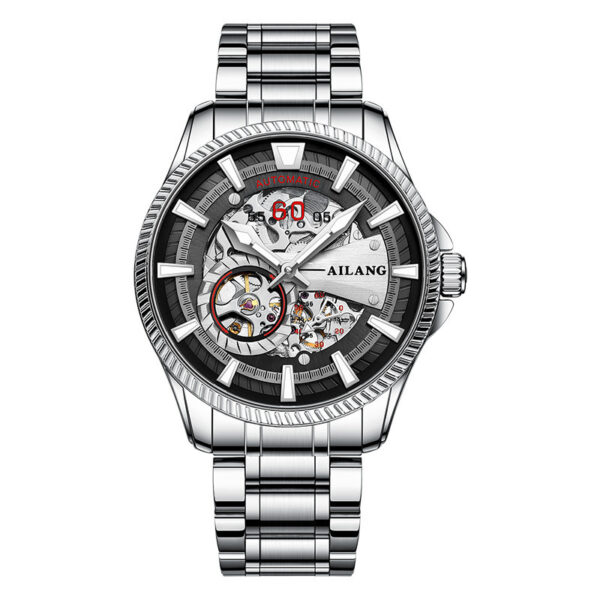 AI Lang New Hollow Automatic Mechanical Watch Men's Watch Waterproof Fashion Watch - Image 3