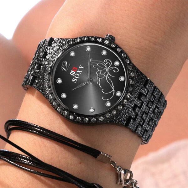 Flower Butterfly Exquisite  Casual Ladies Watch Female Clock - Image 2