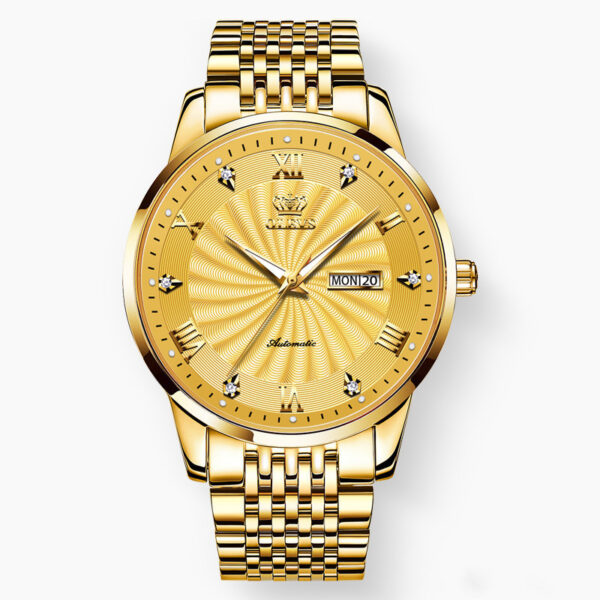 Simple Mechanical Watch Diamond Waterproof Business Watch - Image 2