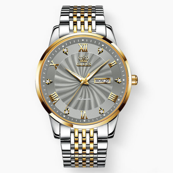 Simple Mechanical Watch Diamond Waterproof Business Watch