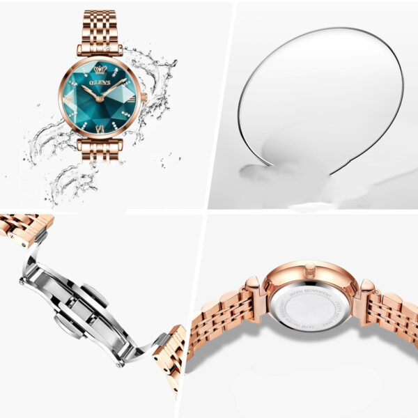Ladies Waterproof Quartz Luxury Watch Set - Image 4