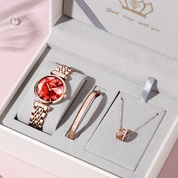 Ladies Waterproof Quartz Luxury Watch Set - Image 5
