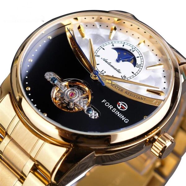 Men's fashion leisure tourbillon multi-function automatic mechanical luxury watch - Image 2