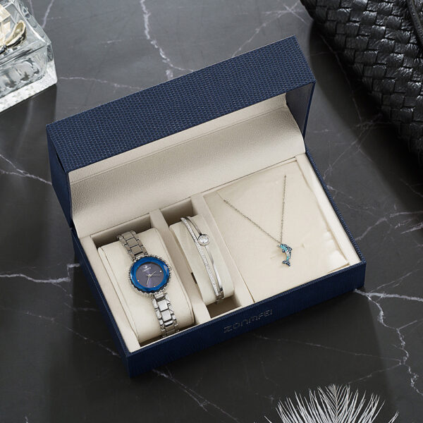 Watch Set Women Luxury Bracelet Necklace Gift For Girlfriend - Image 4