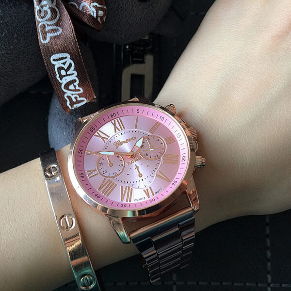 Women's Leisure Alloy Steel Belt Quartz Watch - Image 7