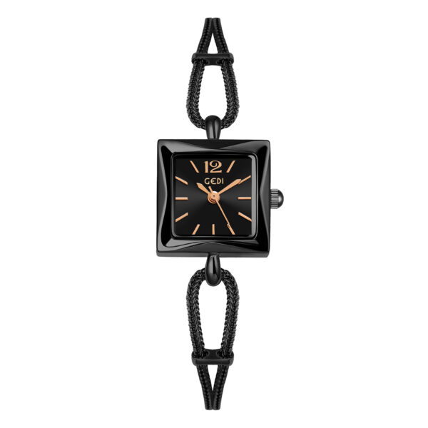 High-grade Simple Small Square Plate Alloy Bracelet Watch Antique Style - Image 4