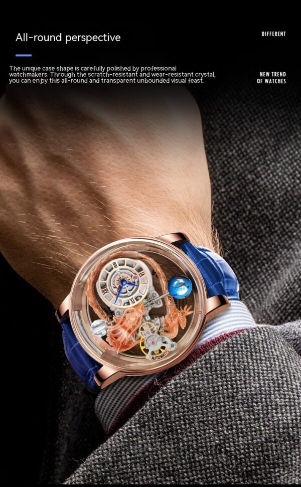 High class Men's Fashion Tourbillon Good Luck Comes Watch - Image 3