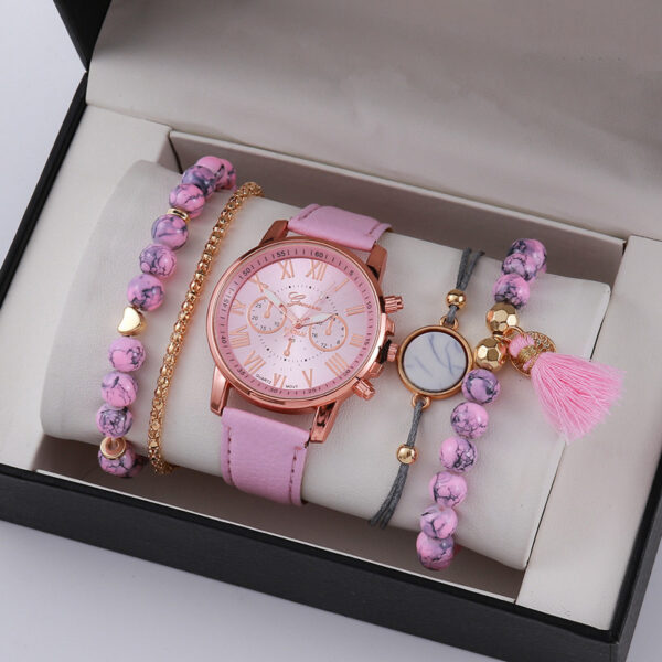Ladies Graduated Belt Watch Jewelry Set - Image 9