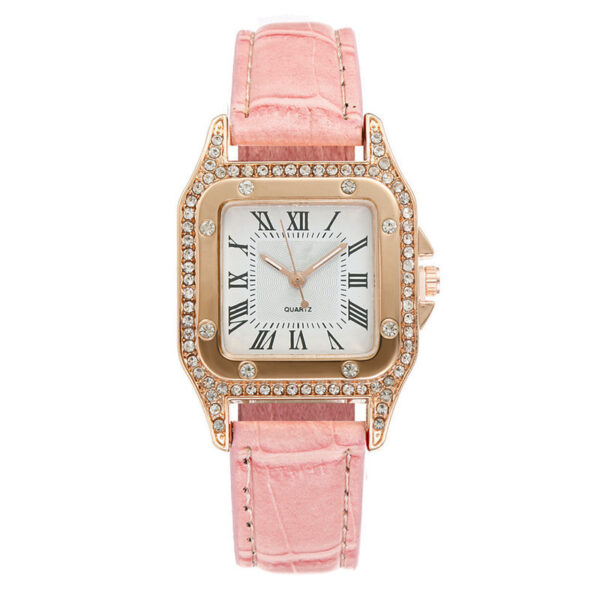 Square Watch Rhinestone Women's Suit - Image 8