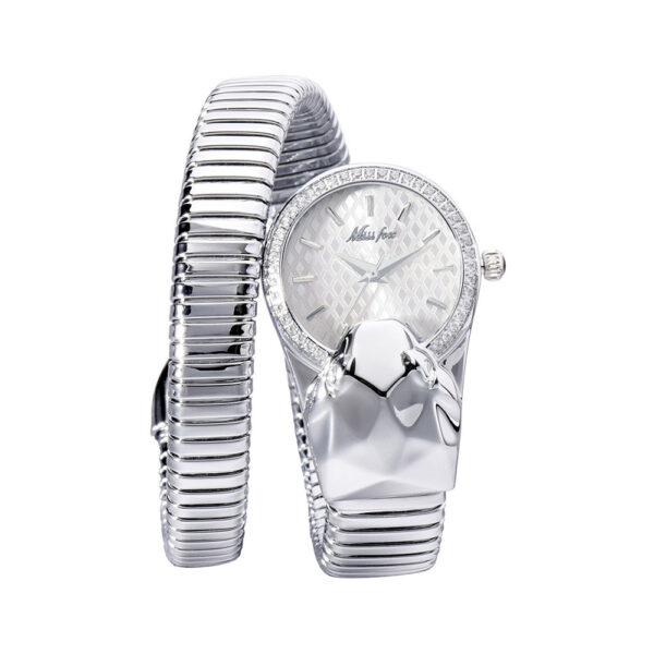 Women's Fashion Trend Diamond-encrusted Snake Watch - Image 5