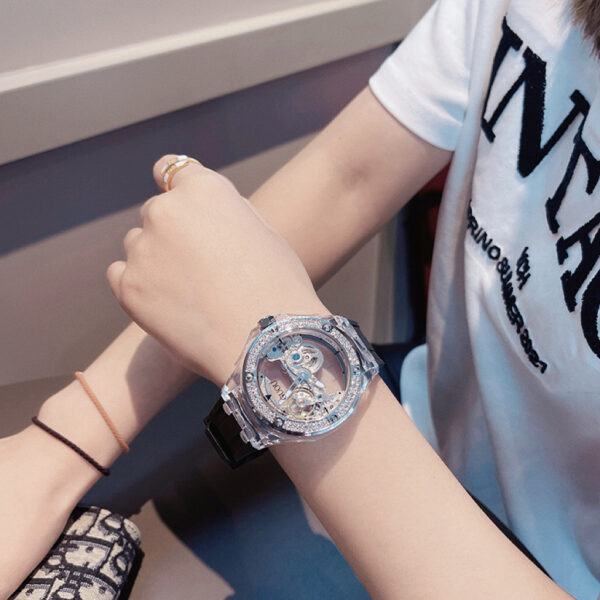 Ladies Fashion Automatic Skeleton Mechanical Watch - Image 4