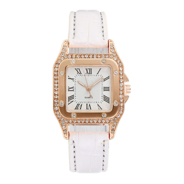 Square Watch Rhinestone Women's Suit - Image 4