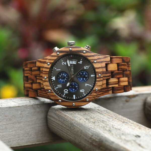 Fashion Men's Wooden Watch Luminous Watch Needles Cross-border E-commerce Factory In Stock Wholesale - Image 4