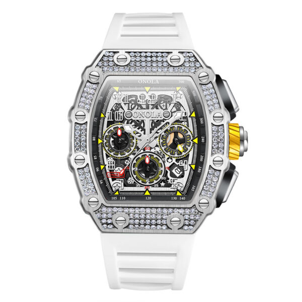 Full Diamond Fashion New Multi-functional Mechanical Men's Watch - Image 5