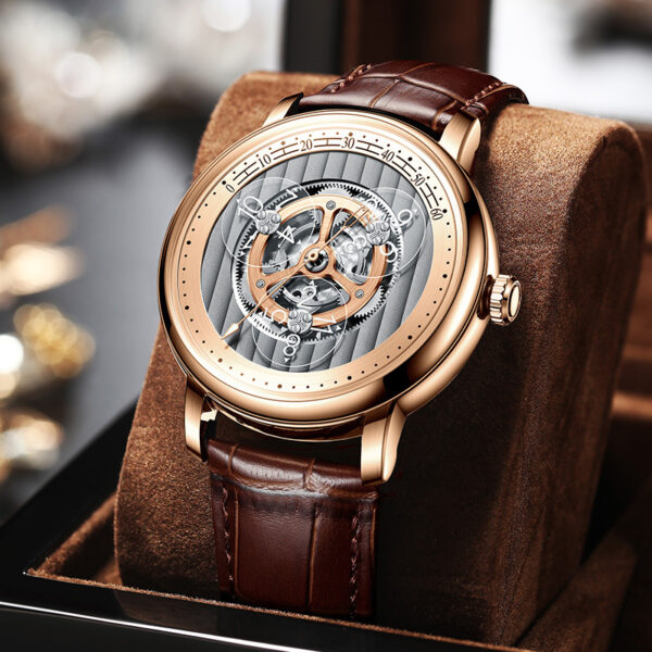 High class Small Watch Men's Automatic Hollow Mechanical Watch - Image 4