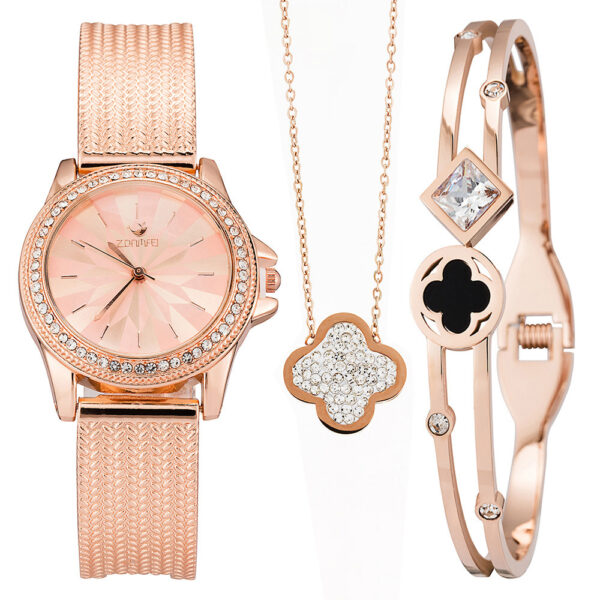 Watch Set Girlfriend Give Ladies Luxury Bracelet Necklace - Image 3