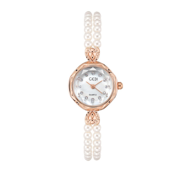 Women's Niche Creative And Slightly Luxury Pearls Strap Watch - Image 7