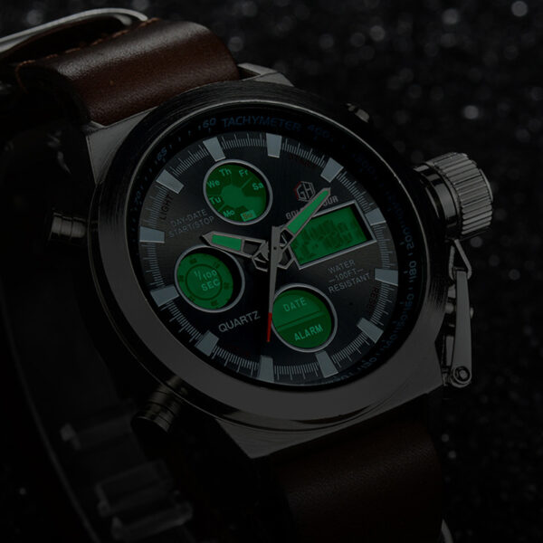 Relogio Masculino Luxury Brand Men Watches Men's Quartz Hour Analog Digital LED Sports Watch Men Army Military Wrist Watch - Image 2