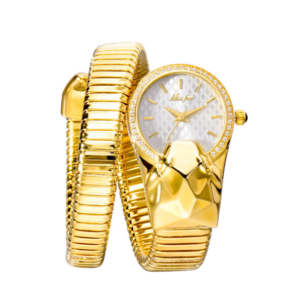 Women's Fashion Trend Diamond-encrusted Snake Watch - Image 3