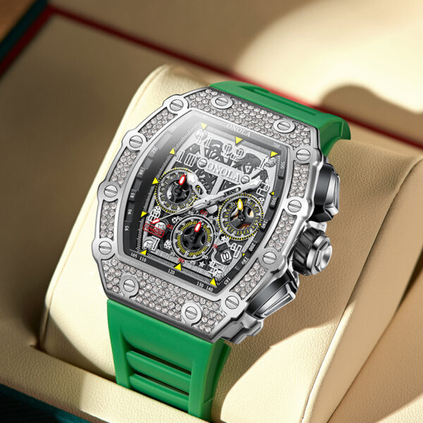 Full Diamond Fashion New Multi-functional Mechanical Men's Watch