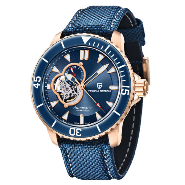 Fully Automatic Mechanical Waterproof Stainless Steel Skeleton Men's Watch - Image 5