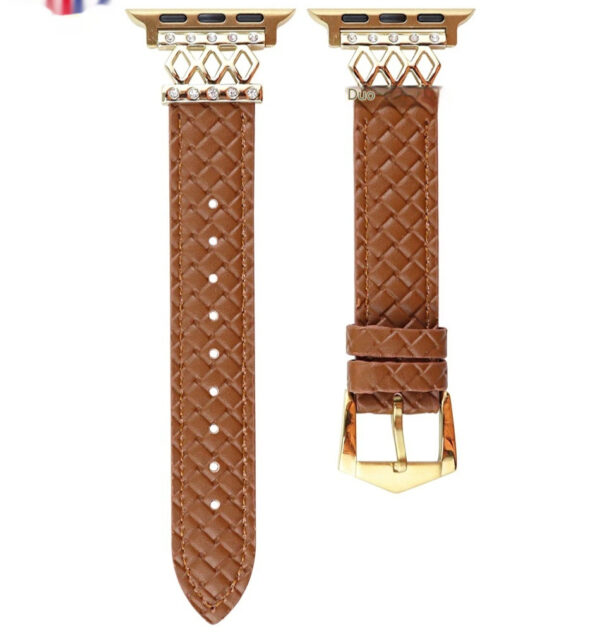 Watch Diamond Design Classic Style Genuine Leather Women's Watch Strap - Image 8