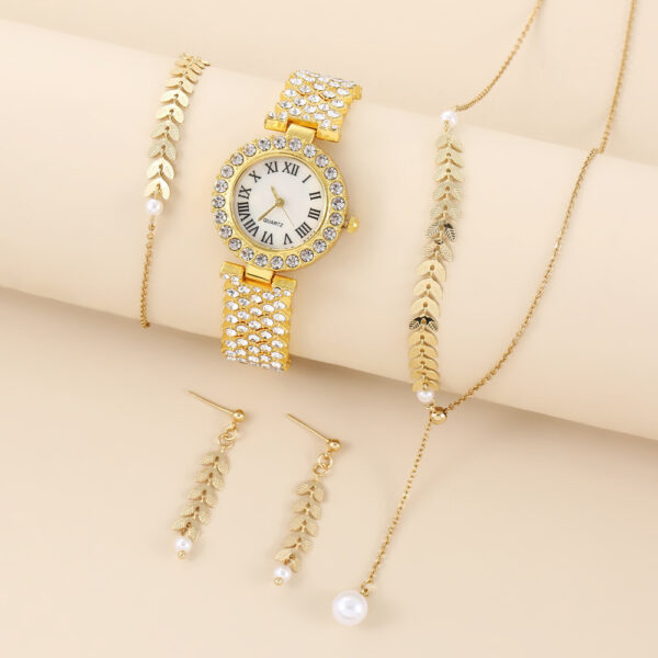 Diamond Women Watches Luxury Fashion Rhinestone Quartz Bracelet Wrist Watch For Women - Image 5