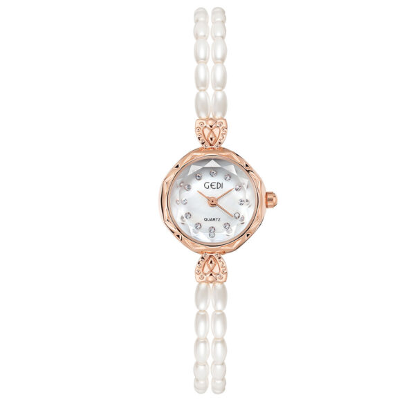 Women's Niche Creative And Slightly Luxury Pearls Strap Watch - Image 4