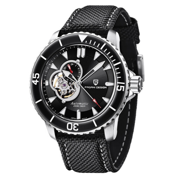 Fully Automatic Mechanical Waterproof Stainless Steel Skeleton Men's Watch - Image 3