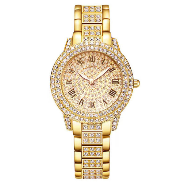 Women's Diamond Fashion Roman Quartz Watch Five-piece Set - Image 9