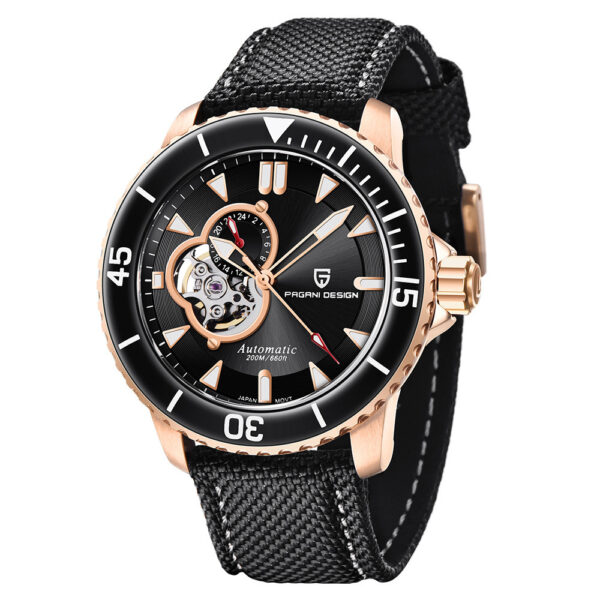 Fully Automatic Mechanical Waterproof Stainless Steel Skeleton Men's Watch - Image 6